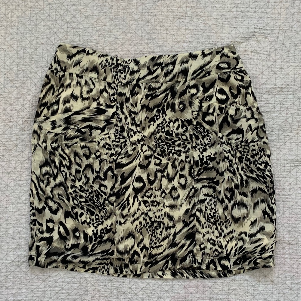 Animal Print Skirt